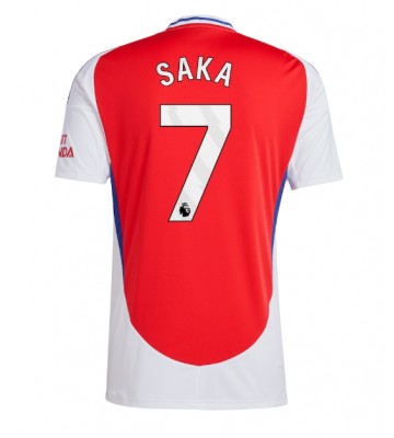 Arsenal Bukayo Saka #7 Primera Equipación 2024-25 Manga Corta